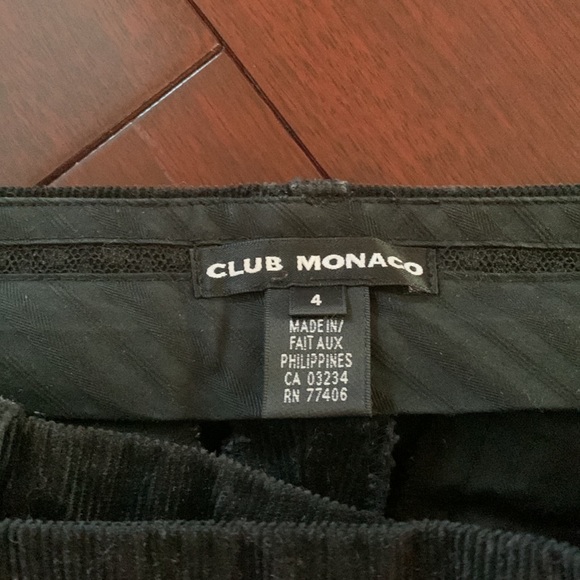 Black corduroy pants from Club Monaco - Picture 3 of 3